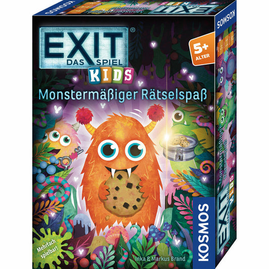 KOSMOS EXIT Kids Monstermäßiger Rätselspaß, Famlienspiel, Rätselspiel, Escape-Room-Spiel, Kinder, 683733