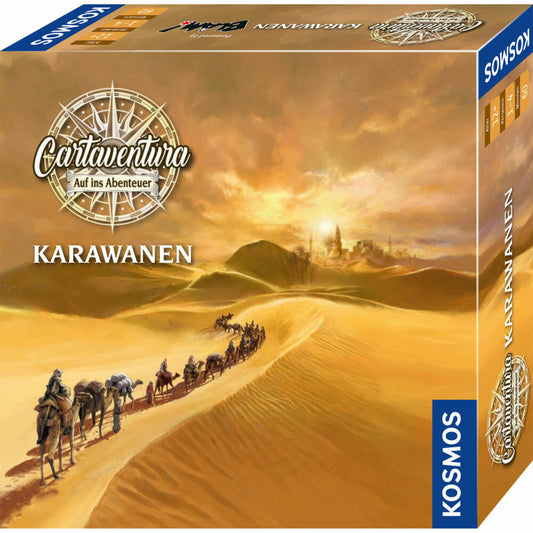 KOSMOS Cartaventura - Karawanen, Kartenspiel, Abenteuerspiel, Kooperatives Spiel, 683627
