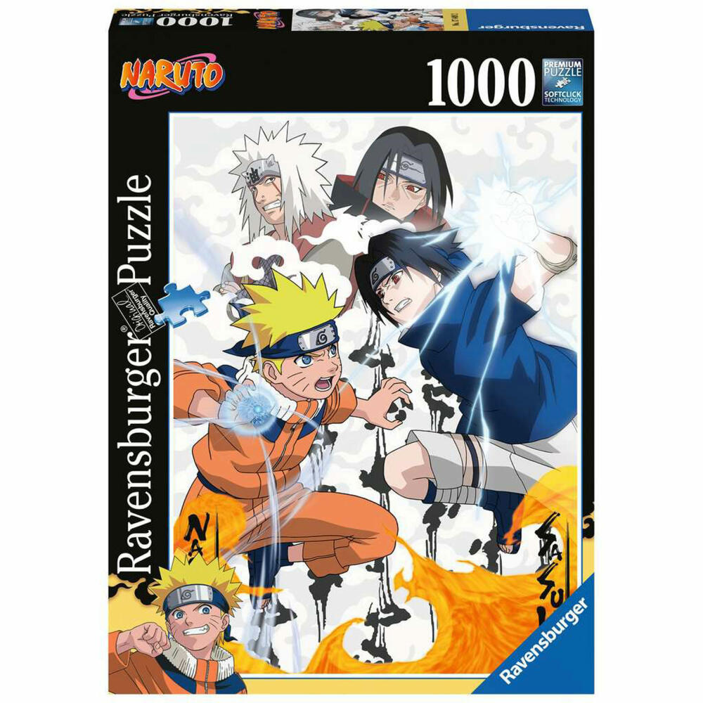 Ravensburger Naruto vs. Sasuke, Puzzle, Erwachsenenpuzzle, Premium Qualität, 1000 Teile, 17449