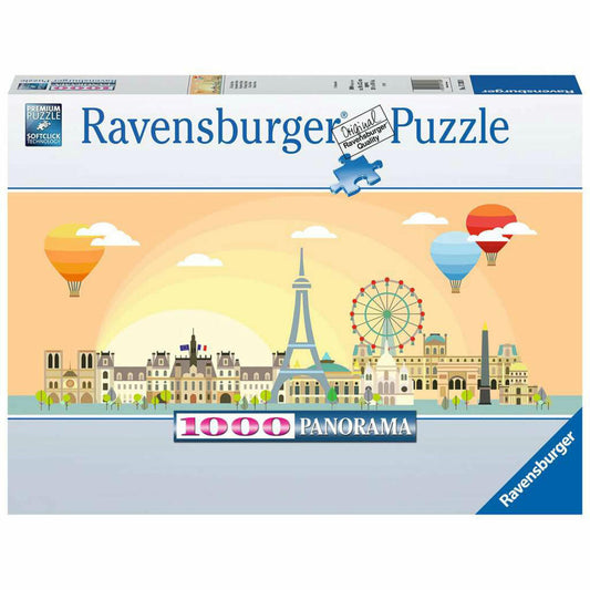 Ravensburger Puzzle Ein Tag in Paris, Erwachsenenpuzzle, 1000 Teile, ab 14 Jahren, 17393