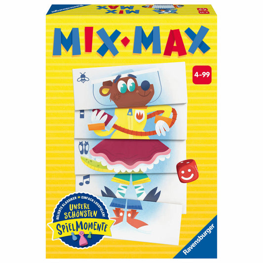 Ravensburger Mix Max, Legespiel, Würfelspiel, Kinderspiel, Kinder Spiel, ab 4 Jahre, 20855