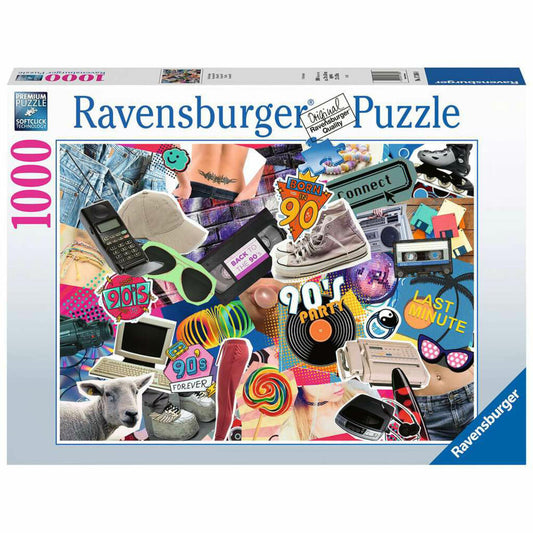 Ravensburger Puzzle Die 90er Jahre, Erwachsenenpuzzle, 1000 Teile, ab 14 Jahren, 17388