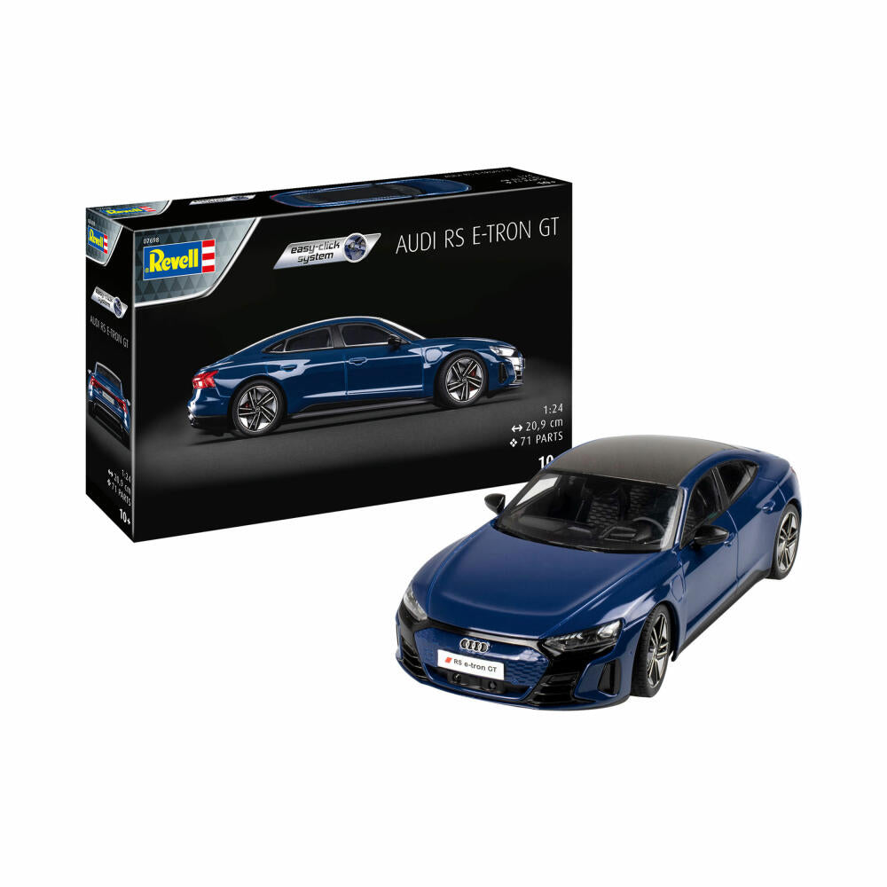 Revell Bausatz Audi e-tron GT, Modellbausatz, Easy Click System, ohne Kleben, 60 Teile, ab 10 Jahre, 07698