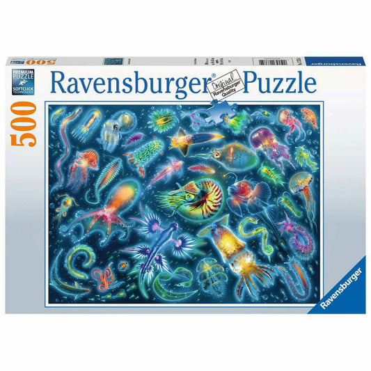 Ravensburger Puzzle Farbenfrohe Quallen, Erwachsenenpuzzle, 500 Teile, ab 12 Jahren, 17375