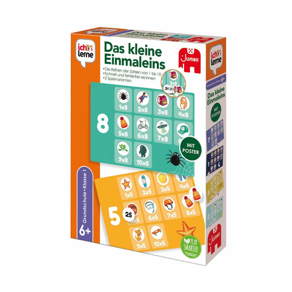 Jumbo Spiele ich lerne Das kleine Einmaleins, Lernspiel, Kinderspiel, Rechnen, Multiplizieren, 19872