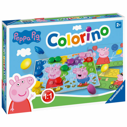Ravensburger Peppa Pig Colorino, Steckspiel, Farbenspiel, Kinderspiel, Kinder Spiel, ab 2 Jahre, 20892