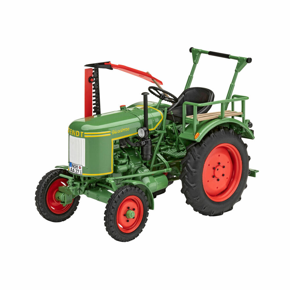 Revell Bausatz Fendt F20 Dieselroß Traktor, Modellbausatz, Easy Click System, ohne Kleben, 91 Teile, ab 10 Jahre, 07822