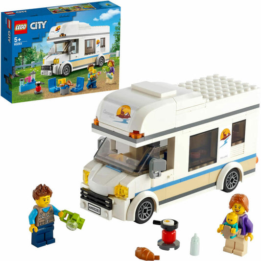 LEGO City Ferien-Wohnmobil, 190-tlg, Bauset, Konstruktionsset, Bausteine, Spielzeug, ab 5 Jahre, 60283