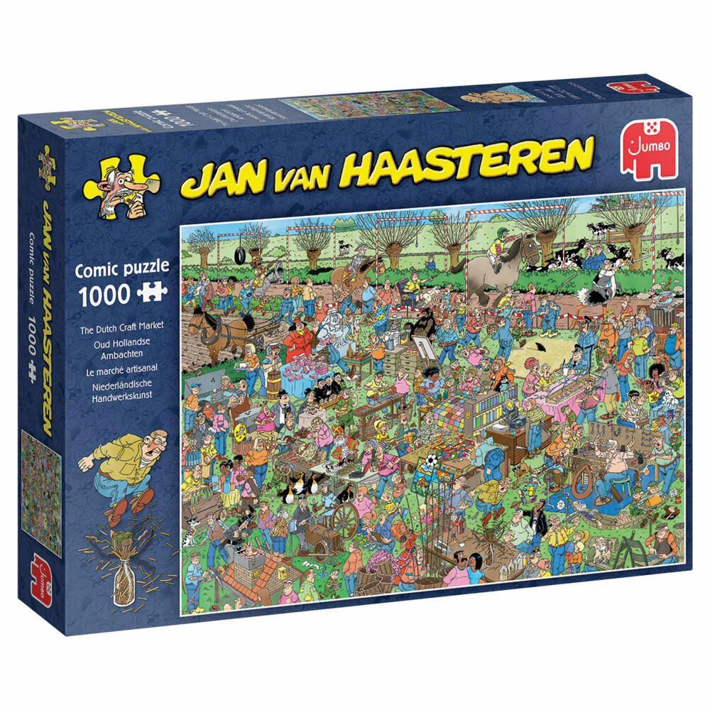 Jumbo Spiele Jan van Haasteren - Holländischer Markt, Puzzle, Erwachsenenpuzzle, Puzzlespiel, 1000 Teile, 20046