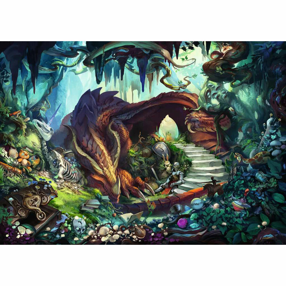 Ravensburger Exit Puzzle In der Drachenhöhle, Erwachsenenpuzzle, Ratespiel, Rästel, 759 Teile, ab 12 Jahren, 17366