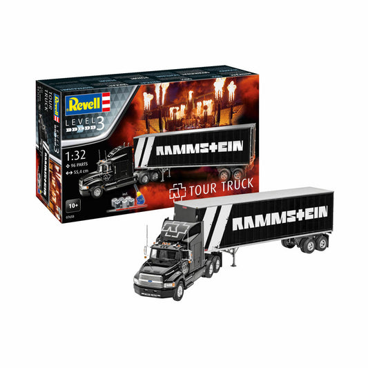 Revell Modellbausatz Geschenkset Tour Truck Rammstein, Modell Bausatz, Band, 96 Teile, ab 10 Jahre, 07658