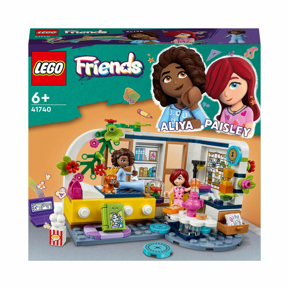 LEGO Friends Aliyas Zimmer, 209-tlg., Bauset, Konstruktionsset, Bausteine, Spielzeug, ab 6 Jahre, 41740