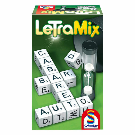 Schmidt Spiele Letra Mix, Familienspiel, Brettspiel, Kartenspiel, 1 bis 8 Spieler, 49212