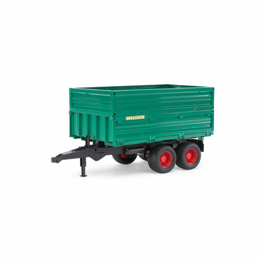 Bruder Landwirtschaft Tandemachs-Transportanhänger, mit Aufsteckbordwand, Modell Fahrzeug, Spielzeug, Zubehör, 02010
