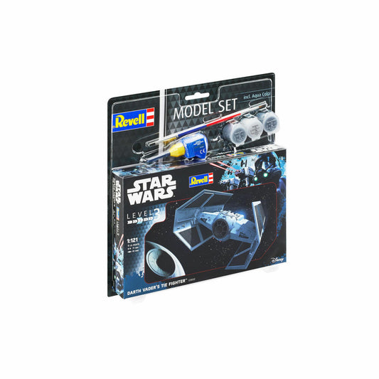 Revell Model Set Star Wars Darth Vaders TIE Fighter, Modellbausatz, Modell Bausatz, 21 Teile, ab 10 Jahre, 63602