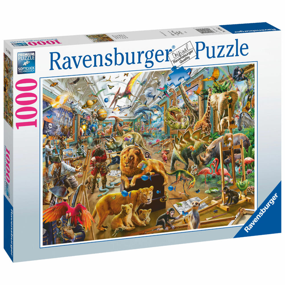 Ravensburger Chaos in der Galerie, Erwachsenenpuzzle, Erwachsenen Puzzle, 1000 Teile, 16996