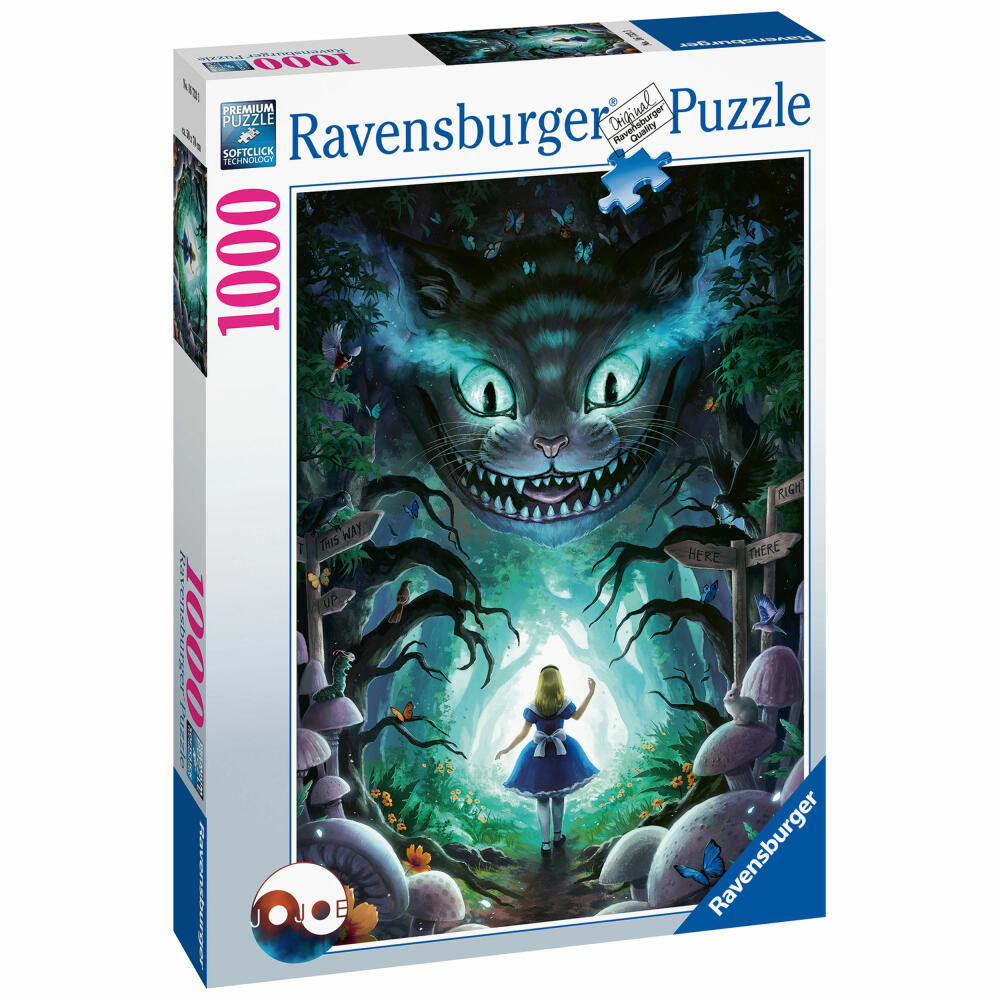 Ravensburger Puzzle Abenteuer mit Alice, Erwachsenenpuzzle, Erwachsenen Puzzles, 1000 Teile, 16733