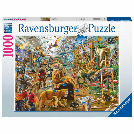 Ravensburger Chaos in der Galerie, Erwachsenenpuzzle, Erwachsenen Puzzle, 1000 Teile, 16996