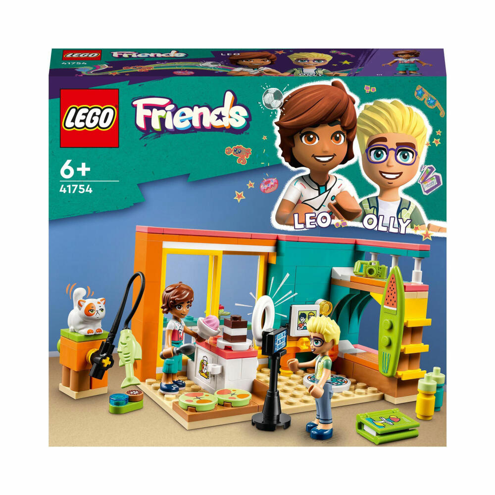 LEGO Friends Leos Zimmer, 203-tlg., Bauset, Konstruktionsset, Bausteine, Spielzeug, ab 6 Jahre, 41754