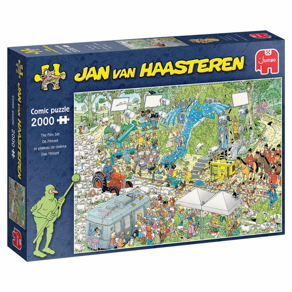 Jumbo Spiele Jan van Haasteren - Film-Set, Puzzle, Erwachsenenpuzzle, Puzzlespiel, 2000 Teile, 20047