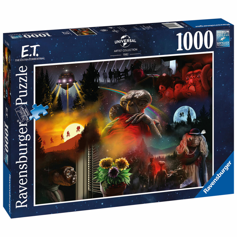 Ravensburger Universal VAULT Movie Collection E.T., Erwachsenenpuzzle, Puzzle, 1000 Teile, 17148