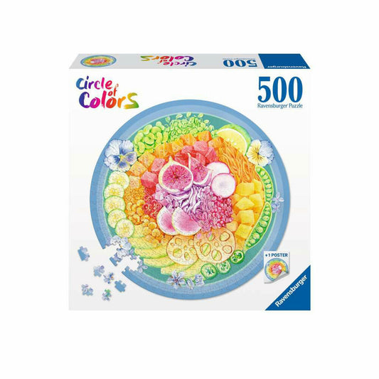 Ravensburger Puzzle Circle of Colors Poke Bowl, Erwachsenenpuzzle, 500 Teile, ab 12 Jahren, 17351