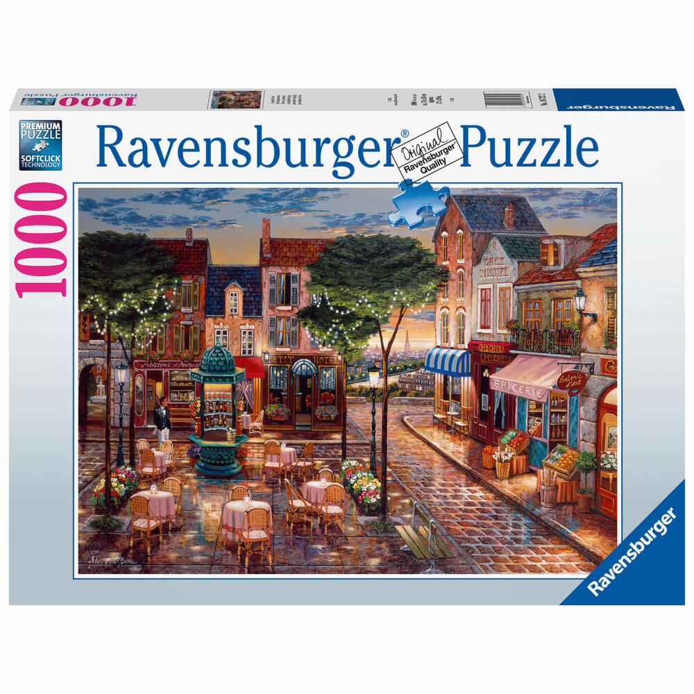 Ravensburger Puzzle Gemaltes Paris, Erwachsenenpuzzle, Erwachsenen Puzzles, 1000 Teile, 16727