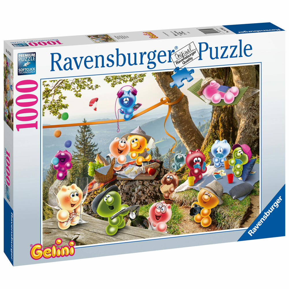 Ravensburger Puzzle Gelini: Auf zum Picknick, Erwachsenenpuzzle, Erwachsenen Puzzles, 1000 Teile, 16750