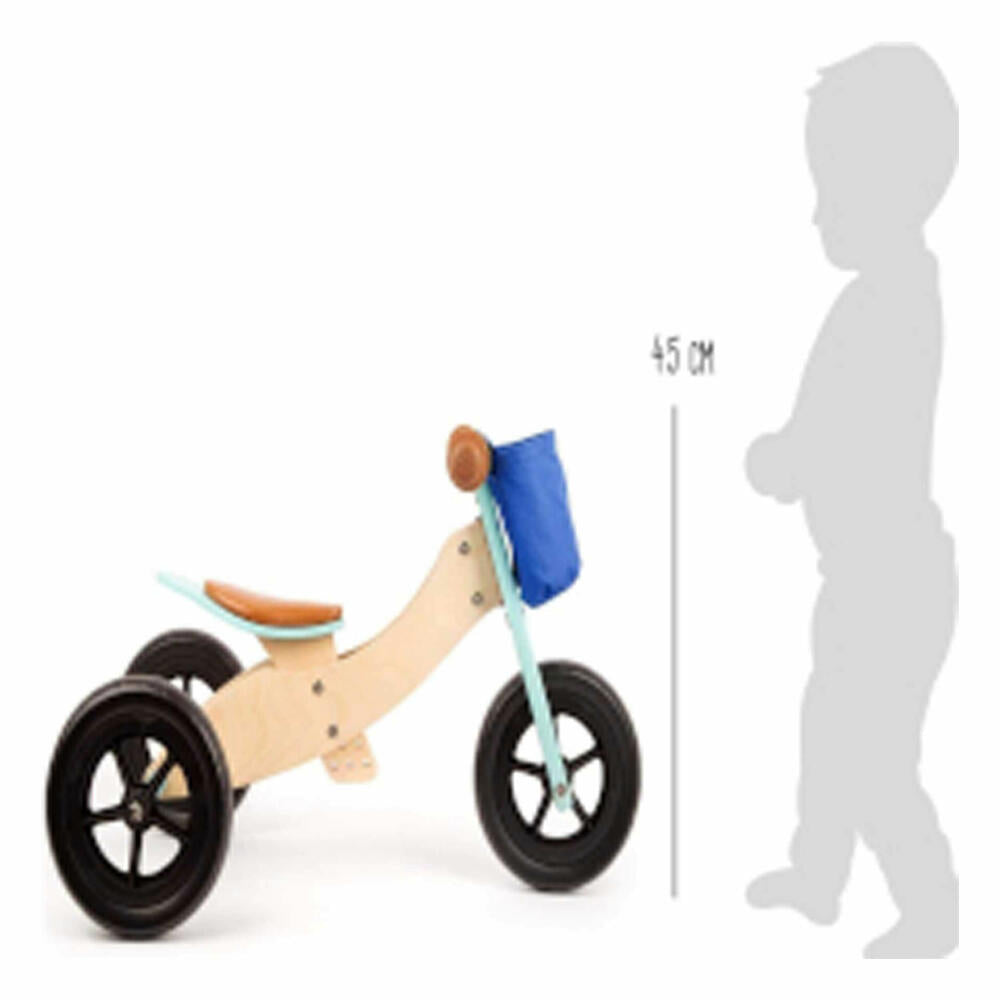 Legler Laufrad-Trike Maxi 2 in 1 Türkis, Spielzeug, ab 12 Monate, 11609