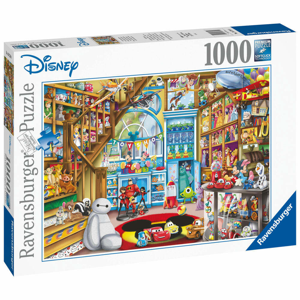 Ravensburger Im Spielzeugladen, Disney Classics, Puzzle, Erwachsenenpuzzle, Erwachsenen Puzzles, 1000 Teile, 16734