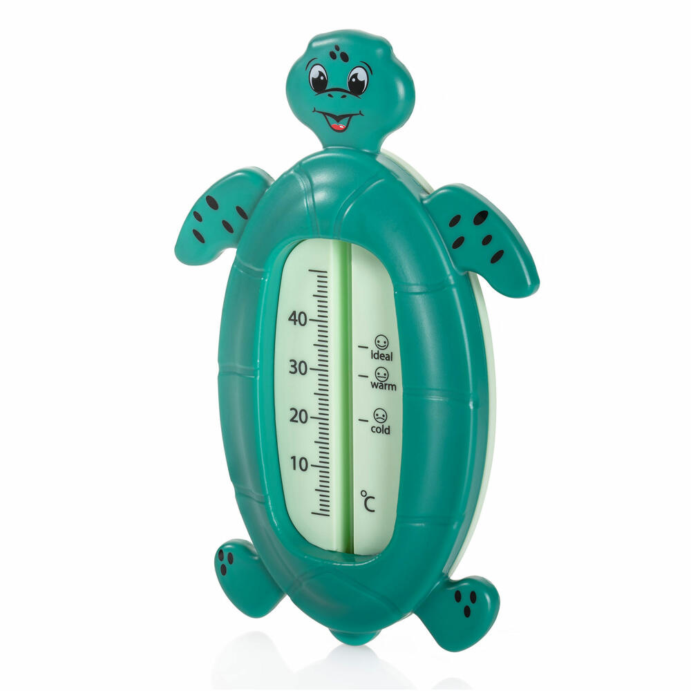 reer Badethermometer Schildkröte, Badewannen Thermometer, Badewasser Temperaturmesser, Baby, 24053