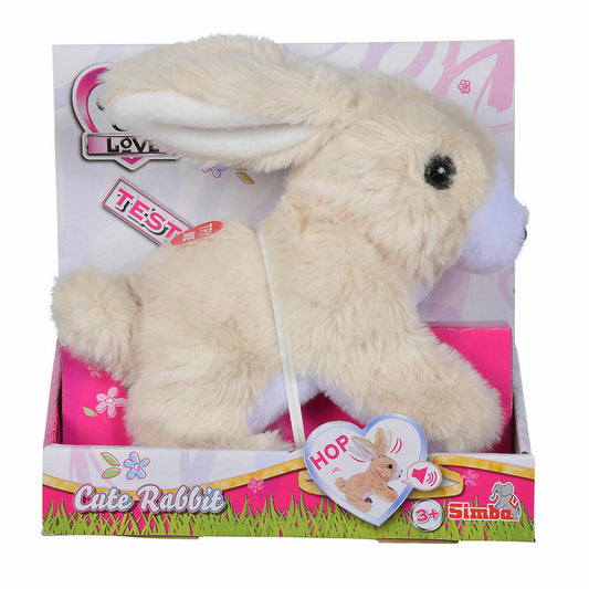 Simba ChiChi Love Rabbit, Hase, Plüschhase, Spielzeug, mit Funktionen und Geräuschen, ab 5 Jahre, 20 cm, 105893456