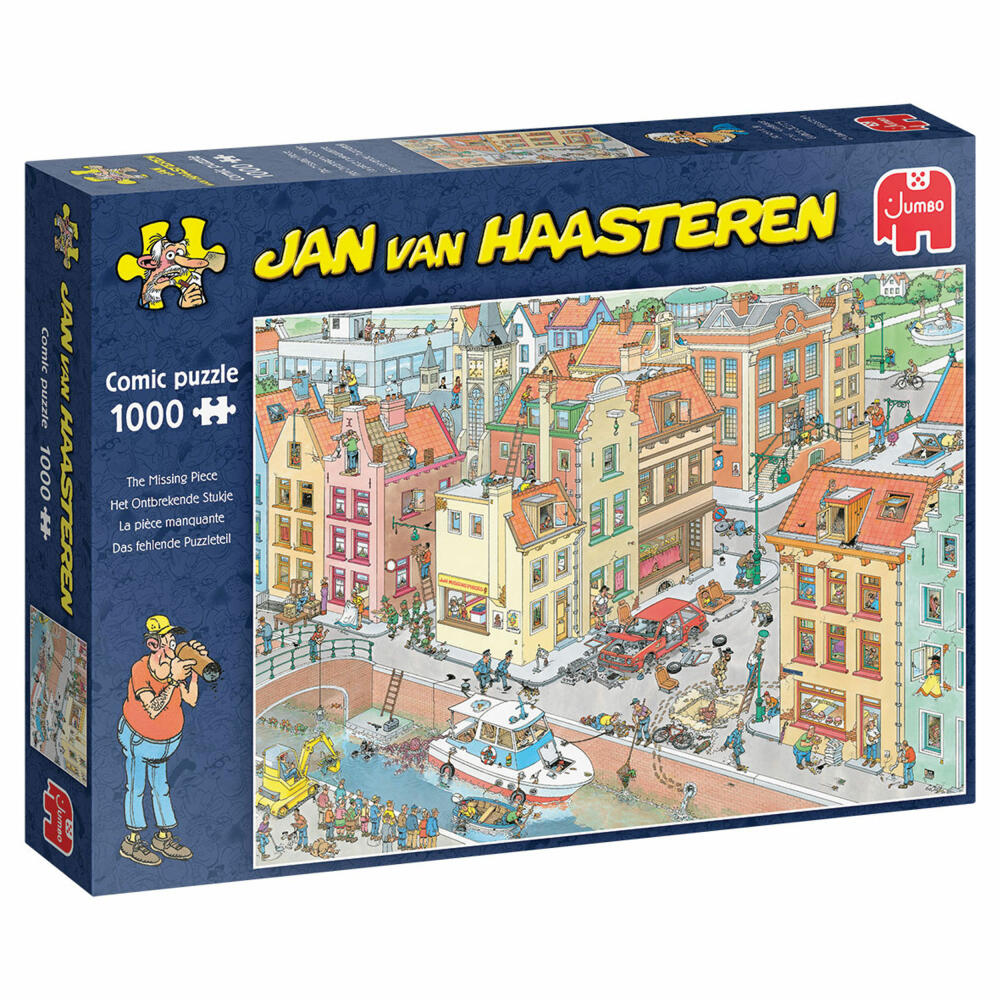 Jumbo Spiele Jan van Haasteren - Fehlendes Teil, Puzzle, Erwachsenenpuzzle, Puzzlespiel, 1000 Teile, 20041