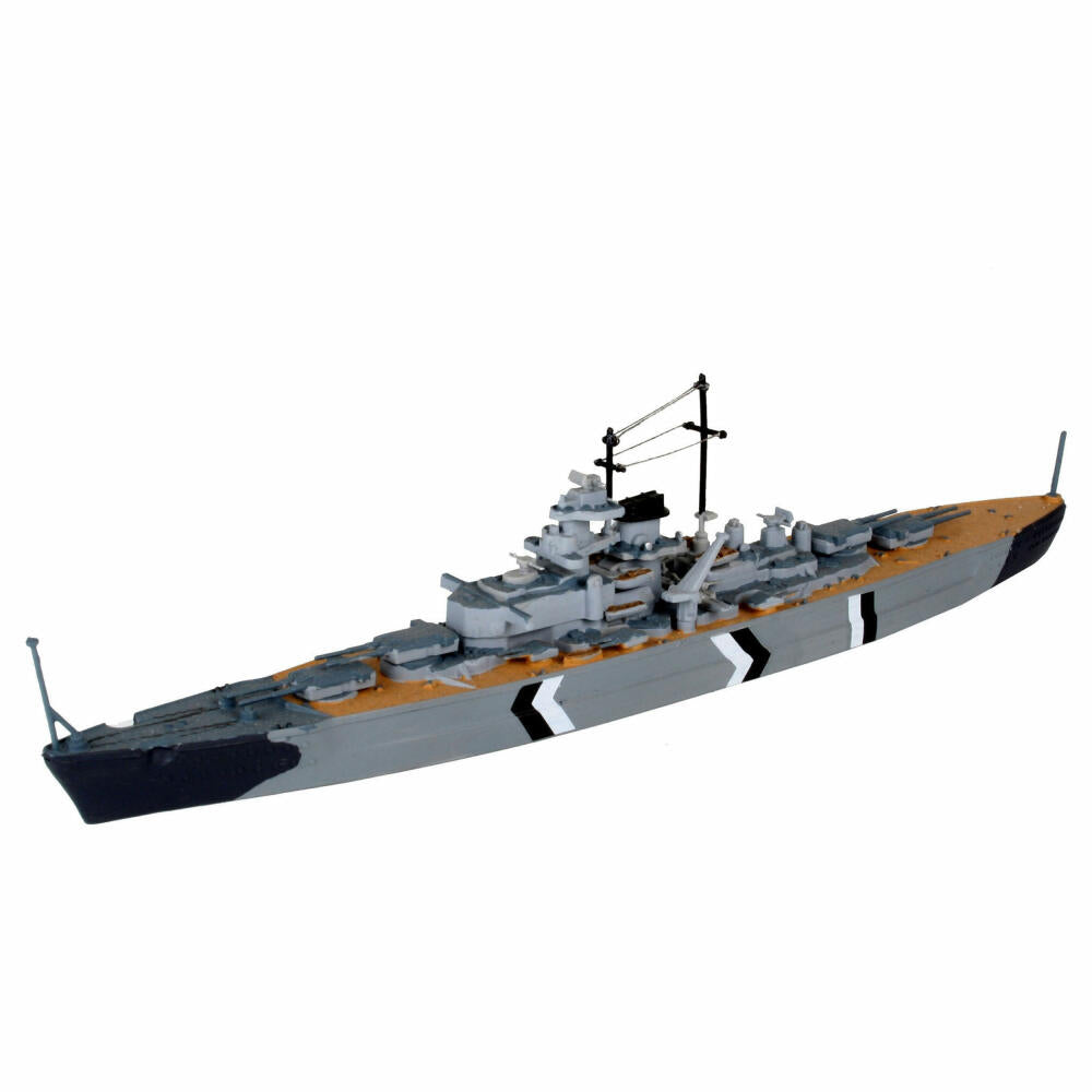 Revell Modellbausatz First Diorama Set Bismarck Battle, Schlachtschiffe, Schiff, Modell Bausatz, 76 Teile, ab 10 Jahre, 05668
