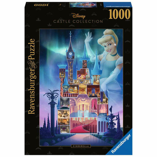 Ravensburger Puzzle Disney Castles: Cinderella, Erwachsenenpuzzle, 1000 Teile, ab 14 Jahren, 17331