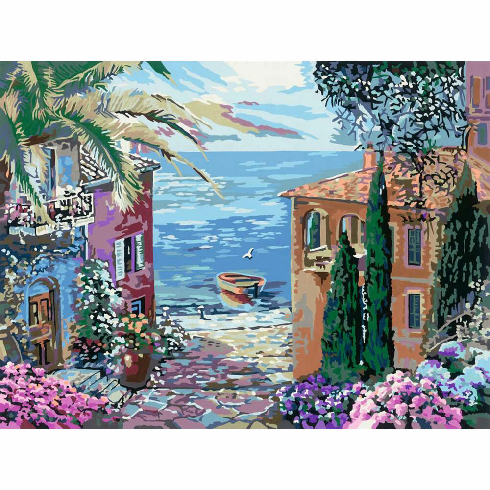 Ravensburger CreArt Mediterranean Landscape, Malen nach Zahlen, Malset, Malvorlage, 20218