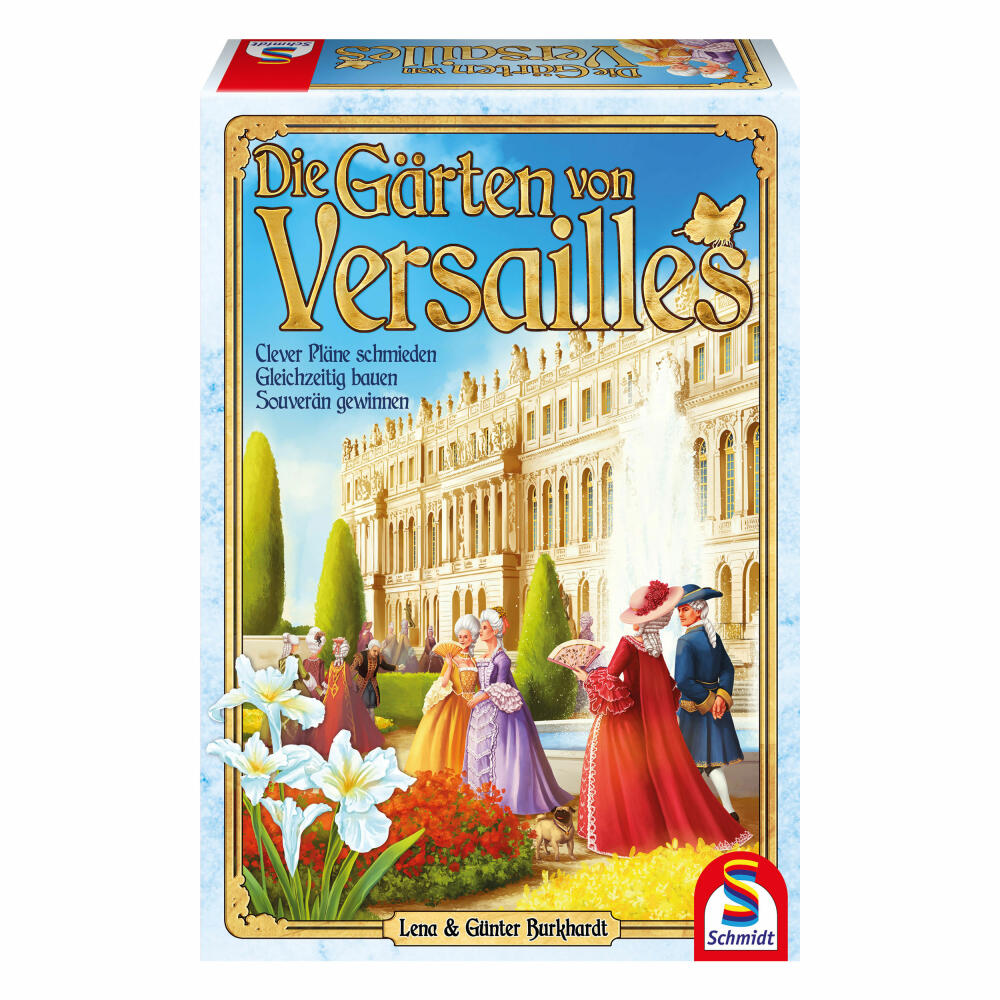 Schmidt Spiele Die Gärten von Versailles, Kartenspiel, Plättchenspiel, 2 bis 5 Spieler, 49335