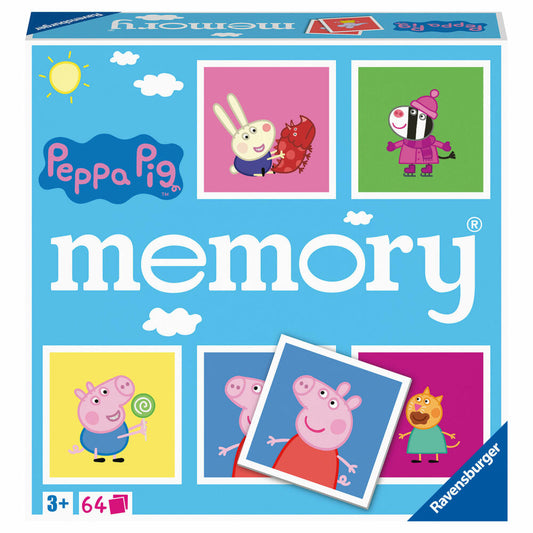 Ravensburger memory Peppa Pig, Memospiel, Kinderspiel, Kinder Spiel, ab 3 Jahre, 20886