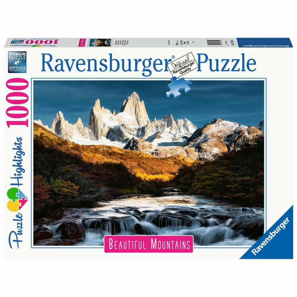 Ravensburger Puzzle Fitz Roy, Patagonien, Erwachsenenpuzzle, 1000 Teile, ab 14 Jahren, 17315