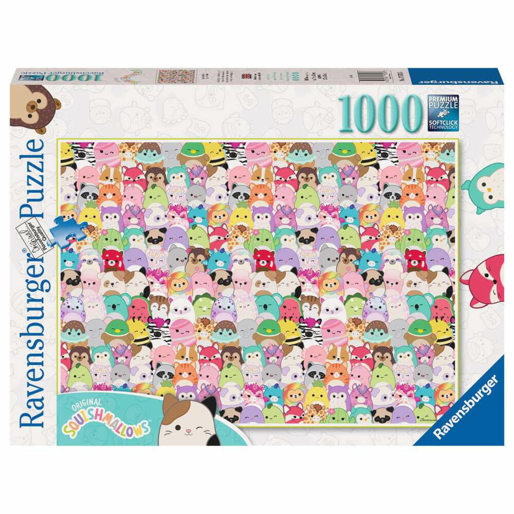 Ravensburger Puzzle Squishmallows, Erwachsenenpuzzle, 1000 Teile, ab 14 Jahren, 17553