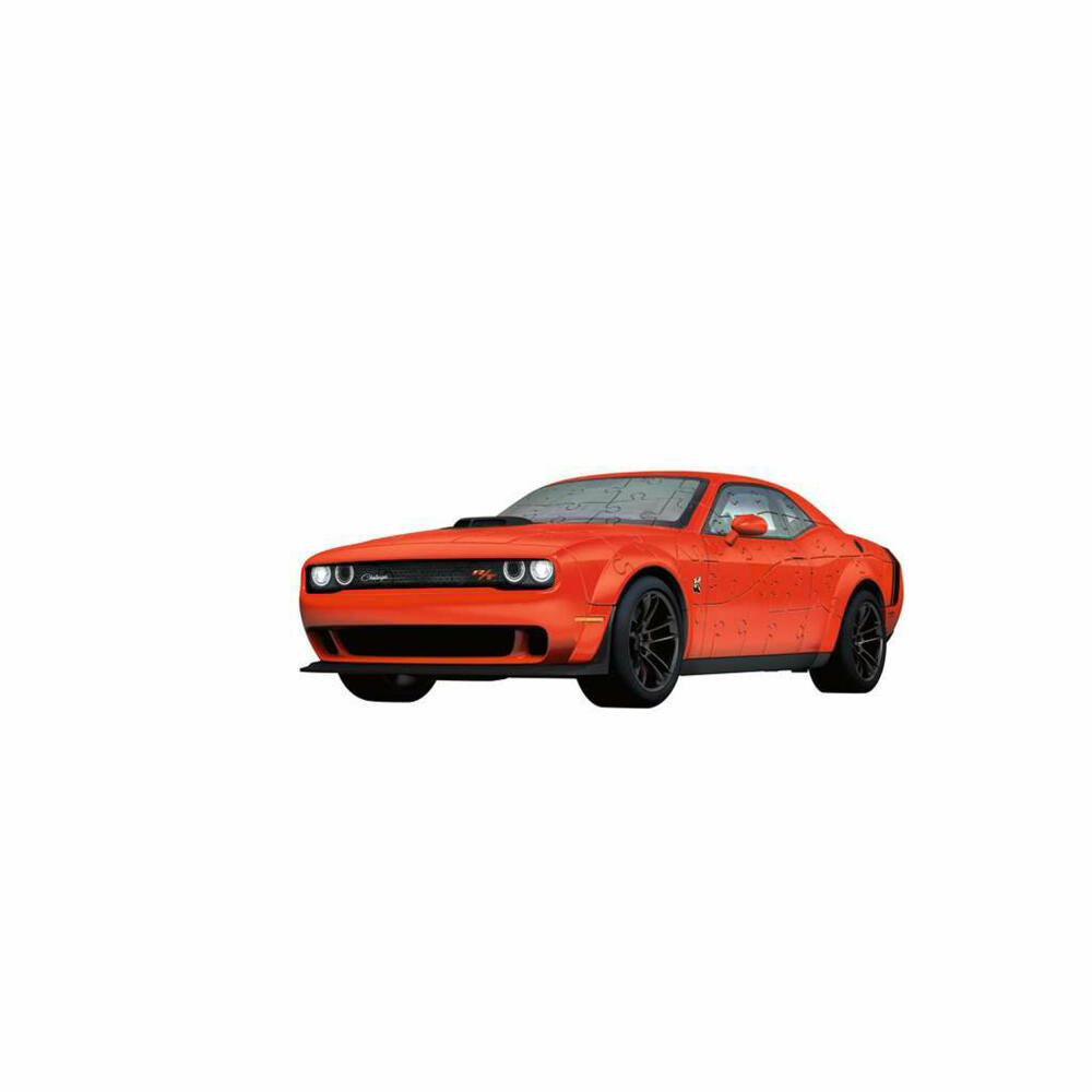 Ravensburger 3D Puzzle Dodge Challenger R/T Scat Pack Widebody, Auto, Puzzles, 108 Teile, ab 10 Jahren, 11284