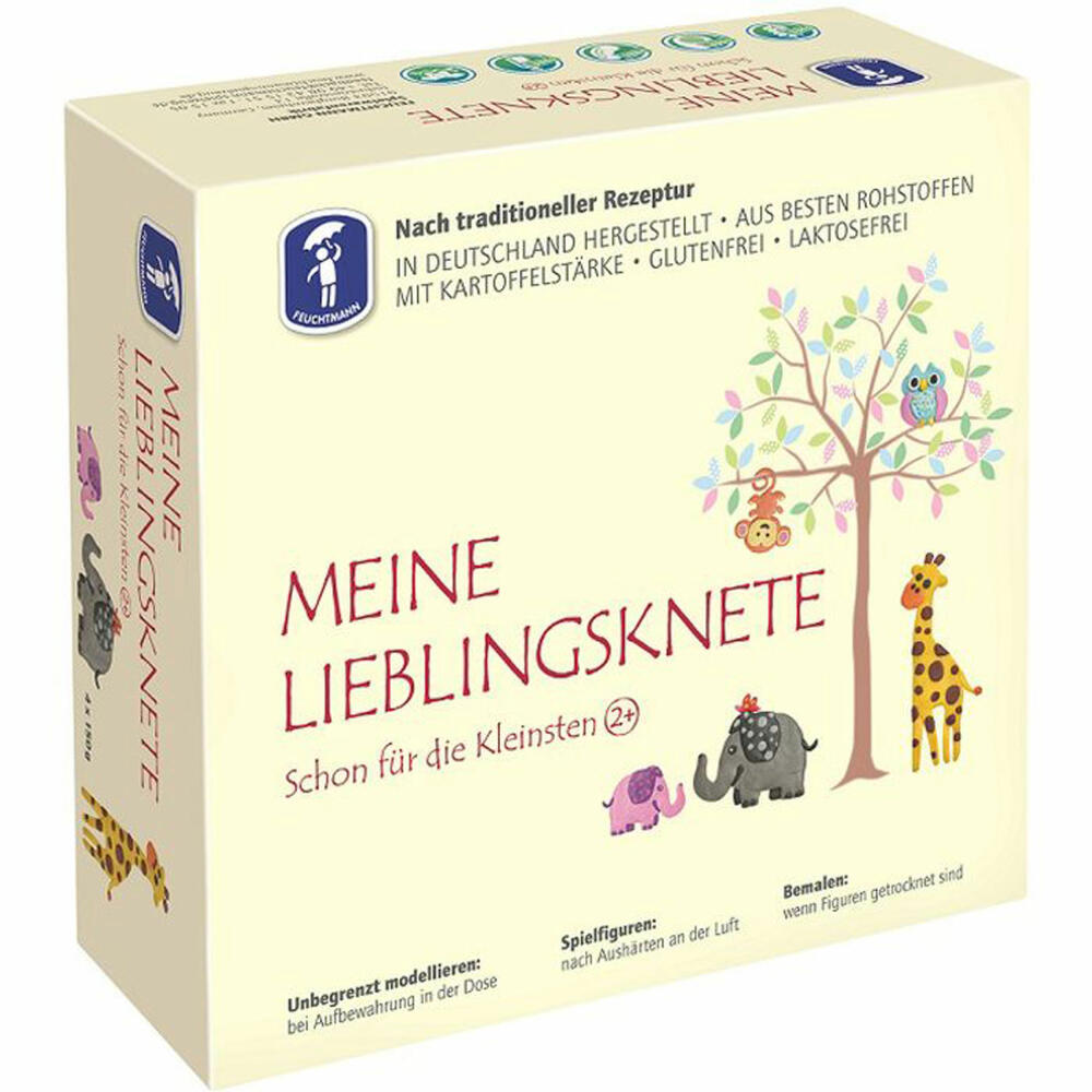 Feuchtmann Meine Lieblingsknete, 4-tlg., Knete, Kneten, Kreativspielzeug, 1513