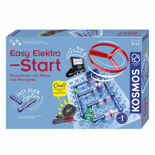 KOSMOS Easy Elektro Start Experimentierkasten, Elektrobaukasten, Elektro Experimente, ohne Batterien, ab 8 Jahren, 620547