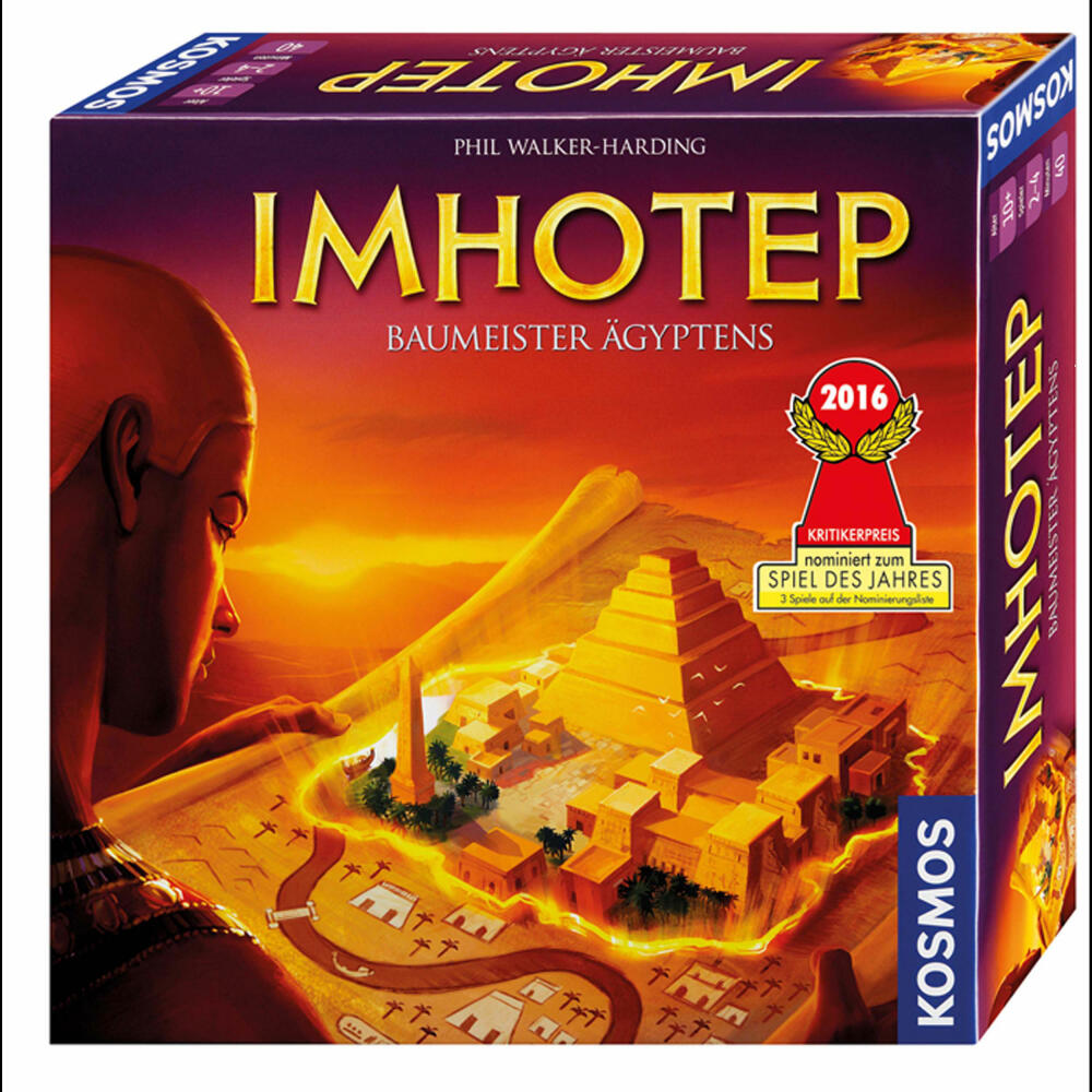 KOSMOS Imhotep Spiele Set, Spiel Brettspiel + Erweiterung Eine neue Dynastie