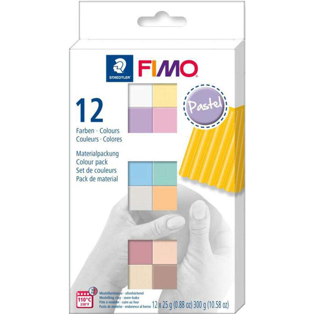 STAEDTLER FIMO soft Pastell Farben 12 Stück