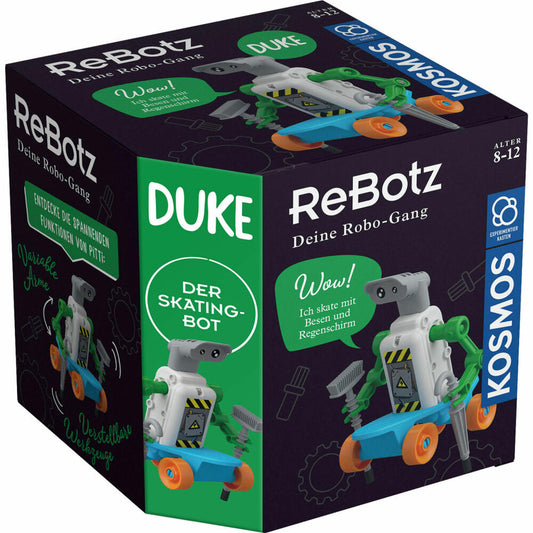 KOSMOS ReBotz - Duke der Skating-Bot, Roboter, Experimentierkasten, Bots, Spielzeug, 602598