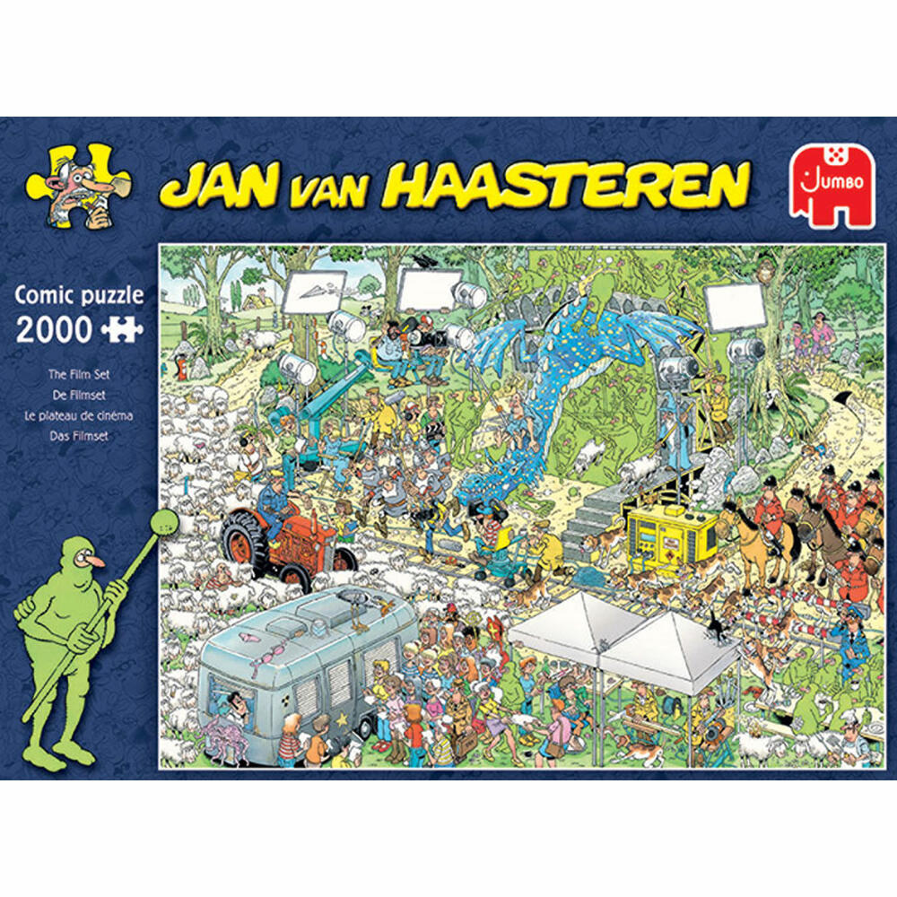 Jumbo Spiele Jan van Haasteren - Film-Set, Puzzle, Erwachsenenpuzzle, Puzzlespiel, 2000 Teile, 20047