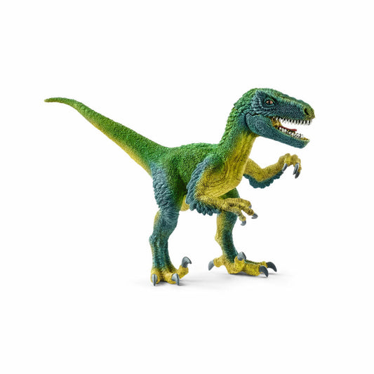 Schleich Dinosaurs Velociraptor, Dinosaurier, Dino Saurier, Raubsaurier, Spielfigur, 10.3 cm, 14585