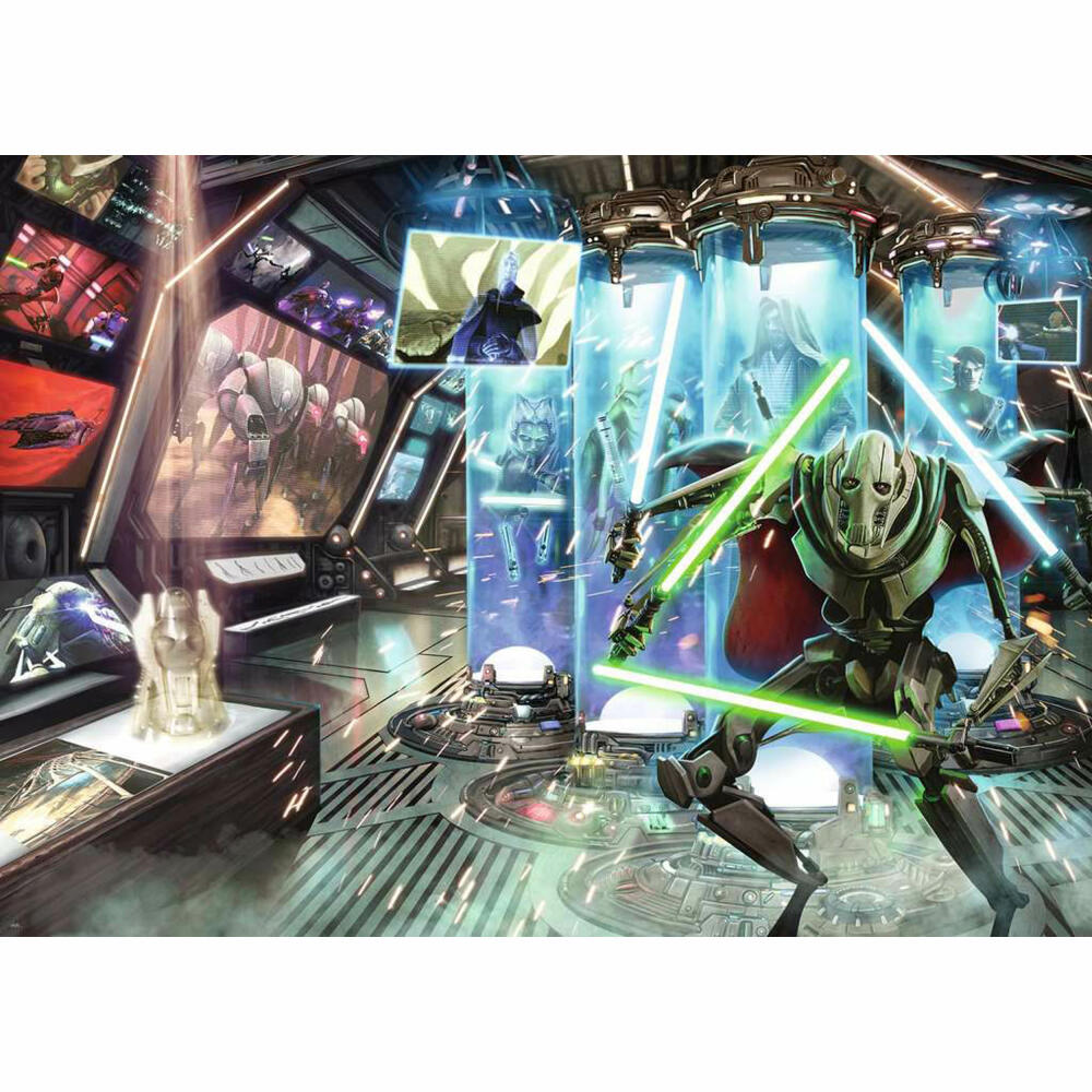 Ravensburger Puzzle Star Wars Villainous: General Grievous, Erwachsenenpuzzle, 1000 Teile, ab 14 Jahren, 17342