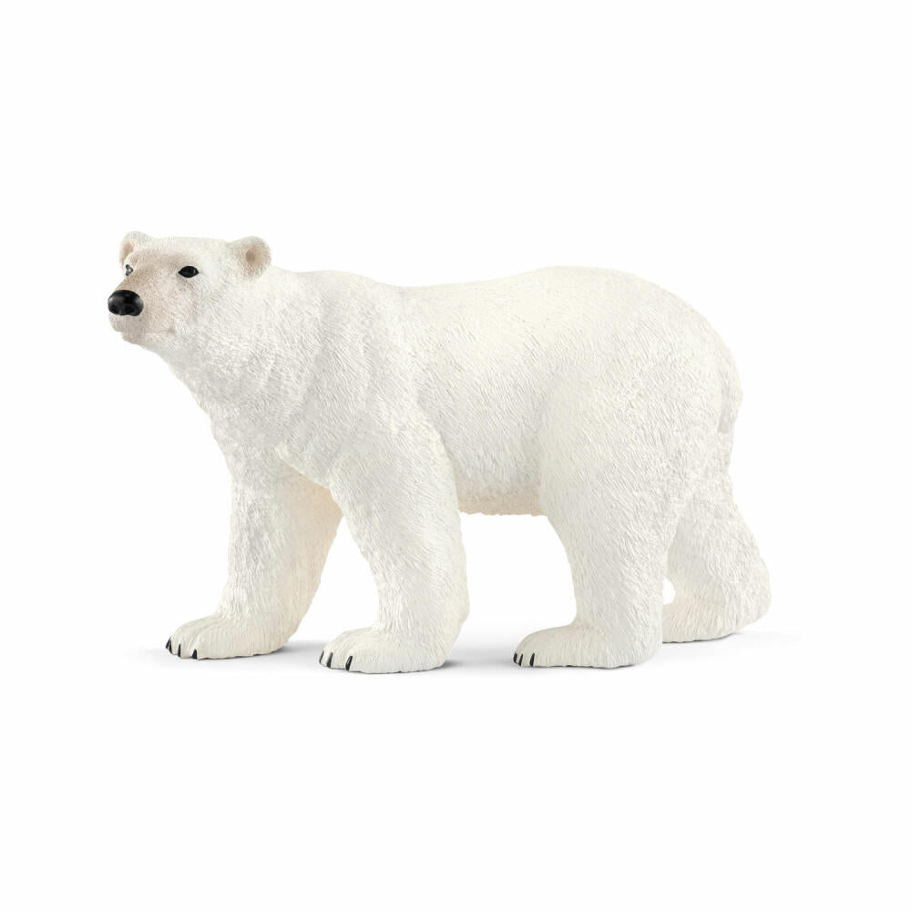 Schleich Wild Life Eisbär, Eis Bär, Polarbär, Wildtier, Spielfigur, 7.2 cm, 14800